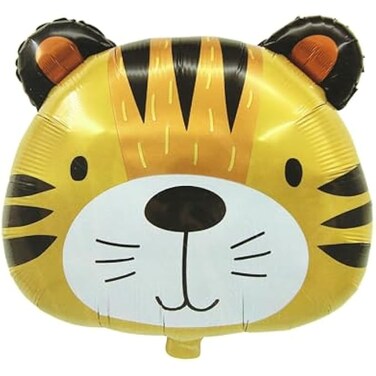 Fitto Jungle Safari Theme Balloon 24" Tiger Face &ndash; Kids Birthday Party Decoration Supplies Pack for Boys, Amazon.ae