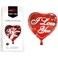 Fitto Foil Heart Balloon 18 Inch &ndash; I Love You Party Decoration for Birthdays, Weddings &amp; Special Events, Card Display
