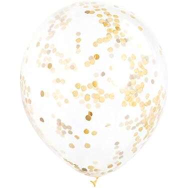 Fitto 12 Inch Confetti Balloon for Party Decor, Celebration, Weddings, Birthdays, Events Supplies