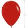 Fitto Latex Party Standard Balloons 100 Pcs 12 Inch Red for Weddings, Birthdays, Special Occasions – Bulk Latex Party Supply, Event Decor