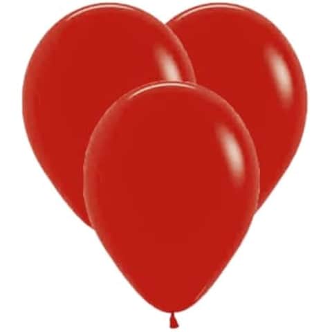 Fitto Latex Party Standard Balloons 100 Pcs 12 Inch Red for Weddings, Birthdays, Special Occasions – Bulk Latex Party Supply, Event Decor