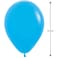 Fitto Latex Party Balloons 100 Pcs 12 Inch Light Blue - Wedding, Birthday & Special Occasion Decor