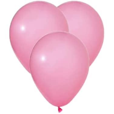 Fitto Latex Party Standard Balloons 100 Pcs, 12 Inch Pink Latex Balloons for Weddings, Birthdays & Special Occasions, Party Decorations