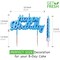 Fitto Blue Birthday Cake Candles Set, 10-Pack Spiral & Happy Birthday Letter Candles for Cake & Party Decoration