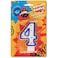 Fitto Birthday Candle - Number 4, Party Cake Topper, Birthday Greeting Candle, Kids &amp; Adults Birthday Party Decor