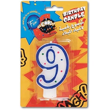 Fitto Birthday Candle - Number 9   Birthday Party Decor, Cake Topper, Novelty Home Decoration