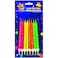 Fitto Party Magic 8 Jumbo Glitter Candles &ndash; Birthday Party Decor, Sparkling Event Candles, Glitter Celebration Candle