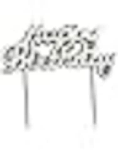 Fitto 1Pc Happy Birthday Letter Cake Candle - Silver, Cake Decoration, Birthday Cake Topper