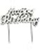 Fitto 1Pc Happy Birthday Letter Cake Candle - Silver, Cake Decoration, Birthday Cake Topper