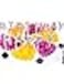 Fitto Silver Happy Birthday Candle Cake Topper with glitters&ndash; Birthday Party Decoration, Cake Candle Holder, Silver Cake Accent