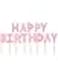 Fitto Happy Birthday Candle Cake Topper Pink &ndash; Birthday Party Decoration for Cake, Event &amp; Celebration, Fun Cake Accessories