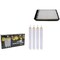 Fitto Battery Operated Plastic LED Candles 25 cm Beige – Flameless, Safe, Decorative & Long Lasting, pack of 12pcs