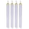 Fitto Battery Operated Plastic LED Candles 25 cm Beige – Flameless, Safe, Decorative & Long Lasting, pack of 12pcs