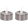 Fitto 2 Piece Multi LED Light Candles Battery Operated Flameless Decorative LED Candle for Home Wedding Event