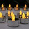 Fitto 2 Piece Multi LED Light Candles Battery Operated Flameless Decorative LED Candle for Home Wedding Event