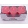 Fitto Pillar Candle Red 3 Piece Set   Unscented Home Decor, Wedding, Event &amp; Relaxation Candles 4x5CM, Smokeless Long Burning