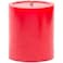Fitto Pillar Candle Red 3 Piece Set   Unscented Home Decor, Wedding, Event &amp; Relaxation Candles 4x5CM, Smokeless Long Burning