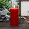 Fitto Red Pillar Candles 3 Piece Set Unscented Home Decor, Wedding & Event Candle, Long Burning Smokeless (5X7.5 CM)