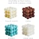 Fitto Bubble Cube Shaped Scented Wax Candle 5.6x5.3cm - Aesthetic Home &amp; Decor Candle for Ambience &ndash; White