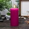 Fitto Pillar Candle Unscented Long Burning White Wax Candle for Home Decor, Centerpieces, Weddings, Relaxation &ndash; PINK CLR 5X7.5 CM