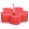 Fitto Strawberry Scented Flower Acrylic Tealight Cup Candle Pack of 12 &ndash; Decorative Home Decor, Aromatherapy, Table &amp; Festive Candle