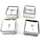 Fitto Tealight Square Candles Set of 12 &ndash; Silver Decorative Candles for Home, Party &amp; Event Lighting
