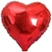 Fitto 18 Inch Oil Heart Balloon Heart Rose Card &ndash; Party Decoration for Birthdays, Weddings, Special Events