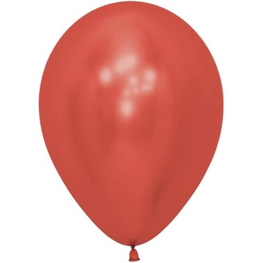 Fitto 12 Inch Chrome Balloon Red 2.8g Pack of 40