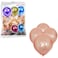 Fitto 12 Inch Chrome Balloon Rose Gold Color 2.80gms Pack of 40