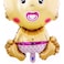 Fitto Baby Girl Foil Balloon &ndash; 1pcs/Card for Baby Shower &amp; Birthday Celebration