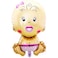 Fitto Baby Girl Foil Balloon &ndash; 1pcs/Card for Baby Shower &amp; Birthday Celebration
