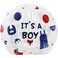 Fitto It's a boy Boy Blue Transparent Balloon 45cm