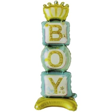 Fitto It's a Boy Foil Balloon 36 Inch Blue, Birthday Party Decoration