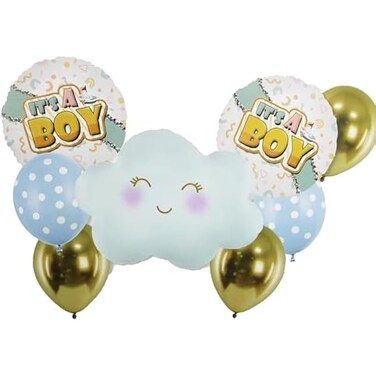 Fitto It's a Boy Balloons 8 Pieces per Card – Kids Party Birthday Decorations