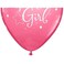 Fitto Baby Girl 12 Inch Balloons - 12 Pcs Per Card for Party Decor