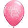 Fitto Baby Girl 12 Inch Balloons - 12 Pcs Per Card for Party Decor
