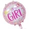 Fitto It's a Girl Balloon Card Pink Birthday Card for Girls