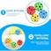 Fitto Extreme High Bouncing Ball &ndash; Moon Ball, High Pop Bouncing Space Ball &amp; Foam Bounce Sensory Toy for Kids, Indoor/Outdoor Play, Durable, Lightweight, Pack of 4