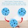 Fitto Extreme High Bouncing Ball &ndash; Moon Ball, High Pop Bouncing Space Ball &amp; Foam Bounce Sensory Toy for Kids, Indoor/Outdoor Play, Durable, Lightweight, Pack of 4
