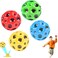 Fitto Extreme High Bouncing Ball &ndash; Moon Ball, High Pop Bouncing Space Ball &amp; Foam Bounce Sensory Toy for Kids, Indoor/Outdoor Play, Durable, Lightweight, Pack of 4