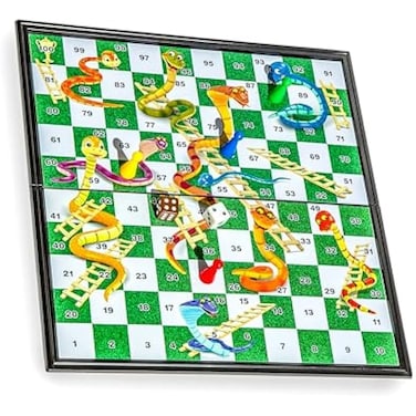 Fitto Snake and Ladder Board Game for Family Fun &amp; Entertainment &ndash; Classic Educational Game for Kids &amp; Adults
