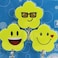 Fitto Durable Plastic Hooks Mix Emoji Designs 3pcs on Card