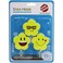 Fitto Durable Plastic Hooks Mix Emoji Designs 3pcs on Card