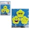 Fitto Durable Plastic Hooks Mix Emoji Designs 3pcs on Card