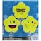 Fitto Durable Plastic Hooks Mix Emoji Designs 3pcs on Card