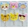 Fitto Durable Plastic Hooks Mix Animal Designs 3pcs on Card