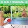 Fitto Table Tennis Balls 12 Pack Jumbo White &ndash; Training &amp; Toss Game Practice Balls for Table Tennis, Sports, Recreation