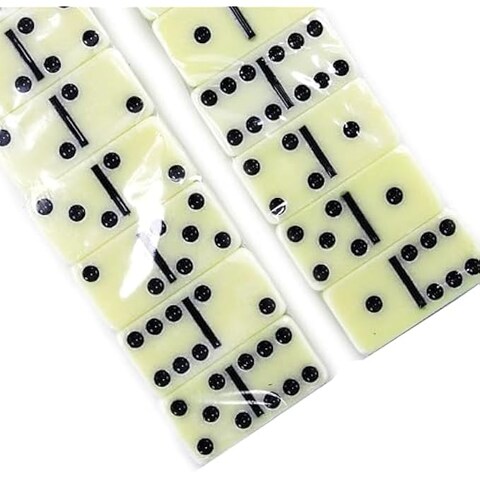 Fitto Classic Dominoes Game Set with Wooden Storage Box – Family Board Game for Game Nights, Parties, and Entertainment (Domino Set, Wooden Dominoes, Family Game)