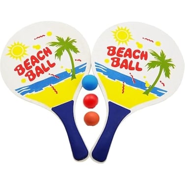Fitto Tennis bat with Ball Game for Kids Indoor Outdoor   Beach &amp; Pool Play Toy, Family Toss and Catch Game