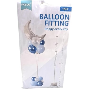 Fitto Balloon Stand with Stone 7 Sticks Set, 20x125cm for Event D&eacute;cor